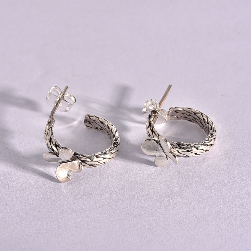 Butterfly Sterling Silver Earrings